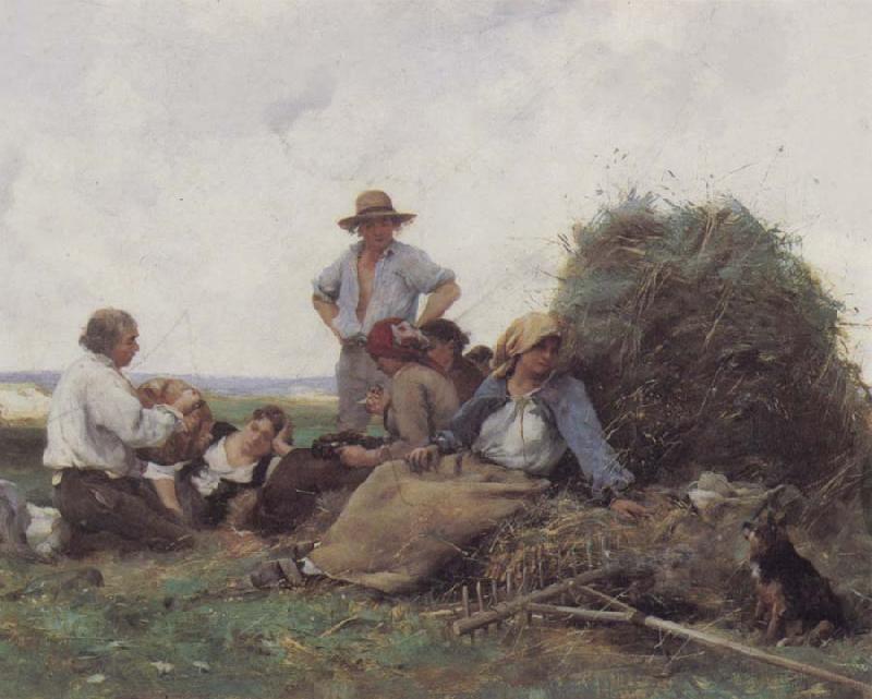 Julien  Dupre Harvesters At Rest China oil painting art
